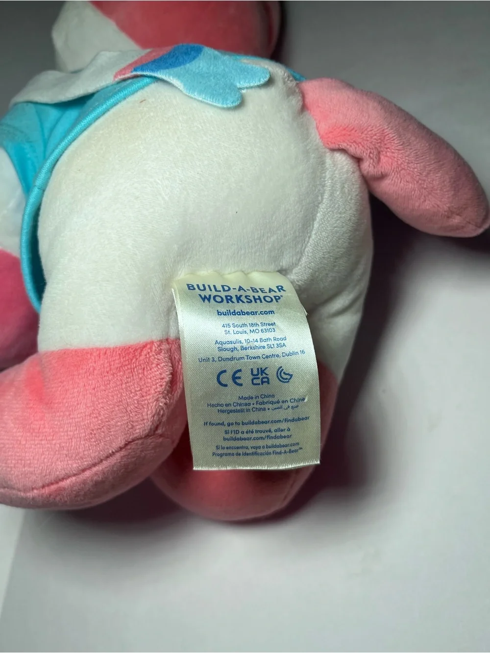 Build A Bear Pokemon Sylveon Plush With 2023 Original Tags No Sound BAB